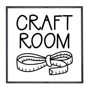 Bildram med ordstäv - Craft Room