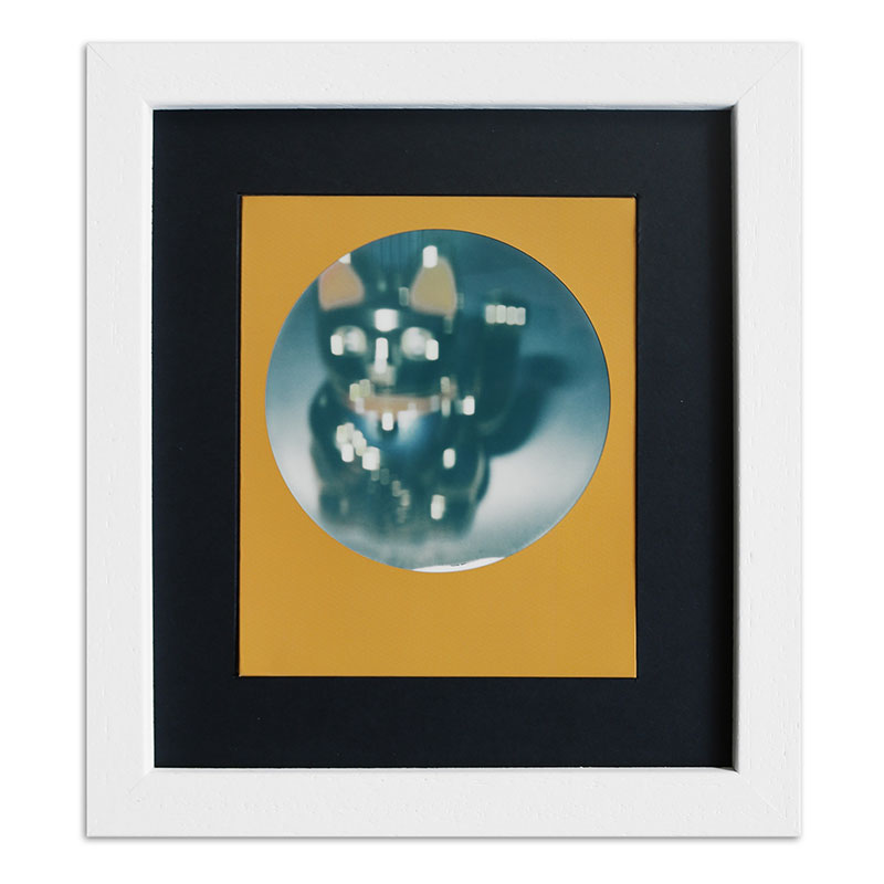 Ram för 1 Sofortbild - typ Polaroid 600 13,8x15,7 cm | vit, polerad | Standardglas