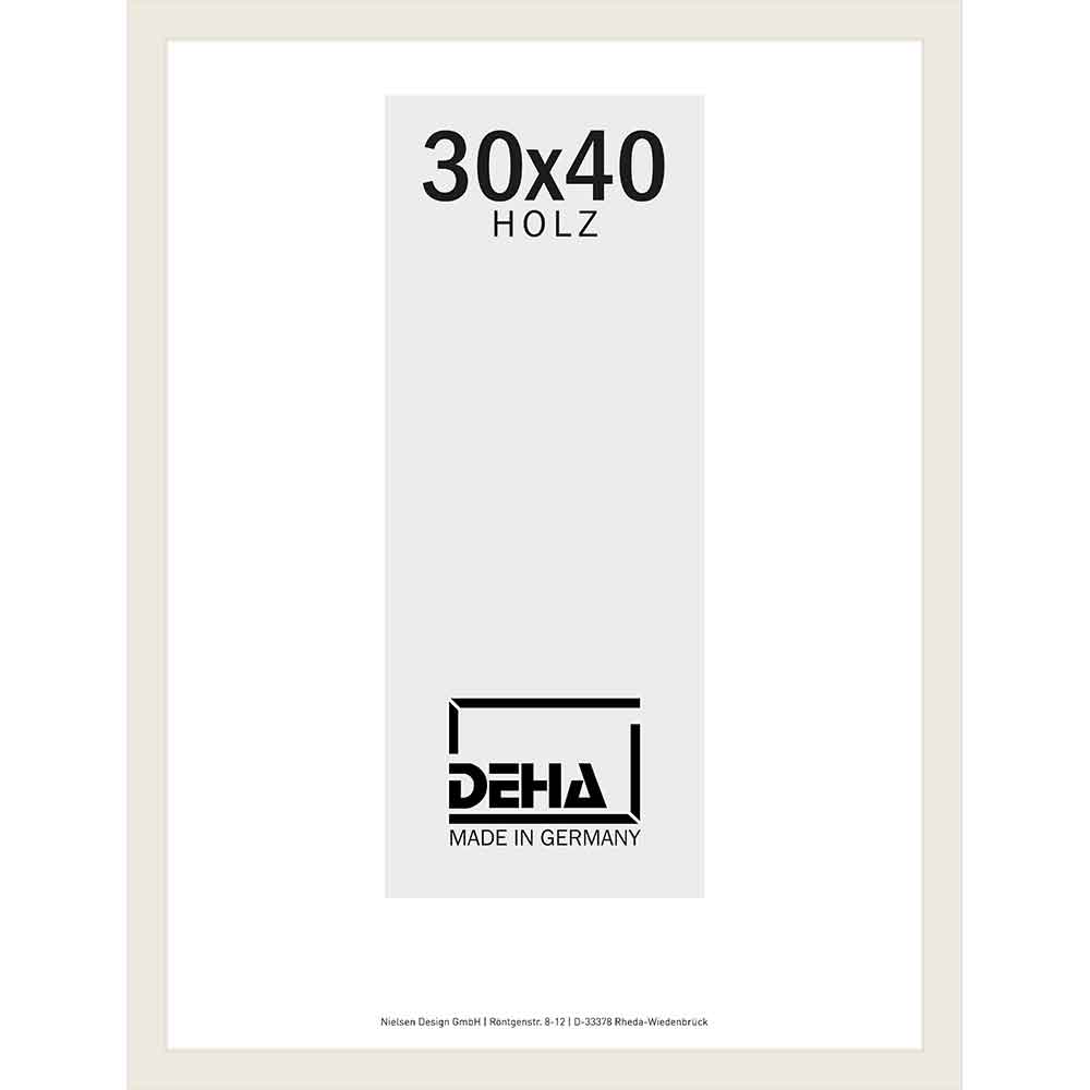 Distans-Träram Bunda 20x28 cm | lind vit, täckande | Standardglas