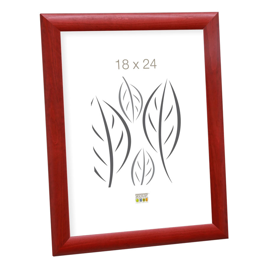 Luise – träram 10x15 cm | röd | Standardglas