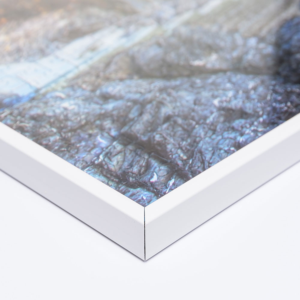 Plast-pusselram för 100 till 500 delar 30x40 cm | vit | Antireflex-Konstglas