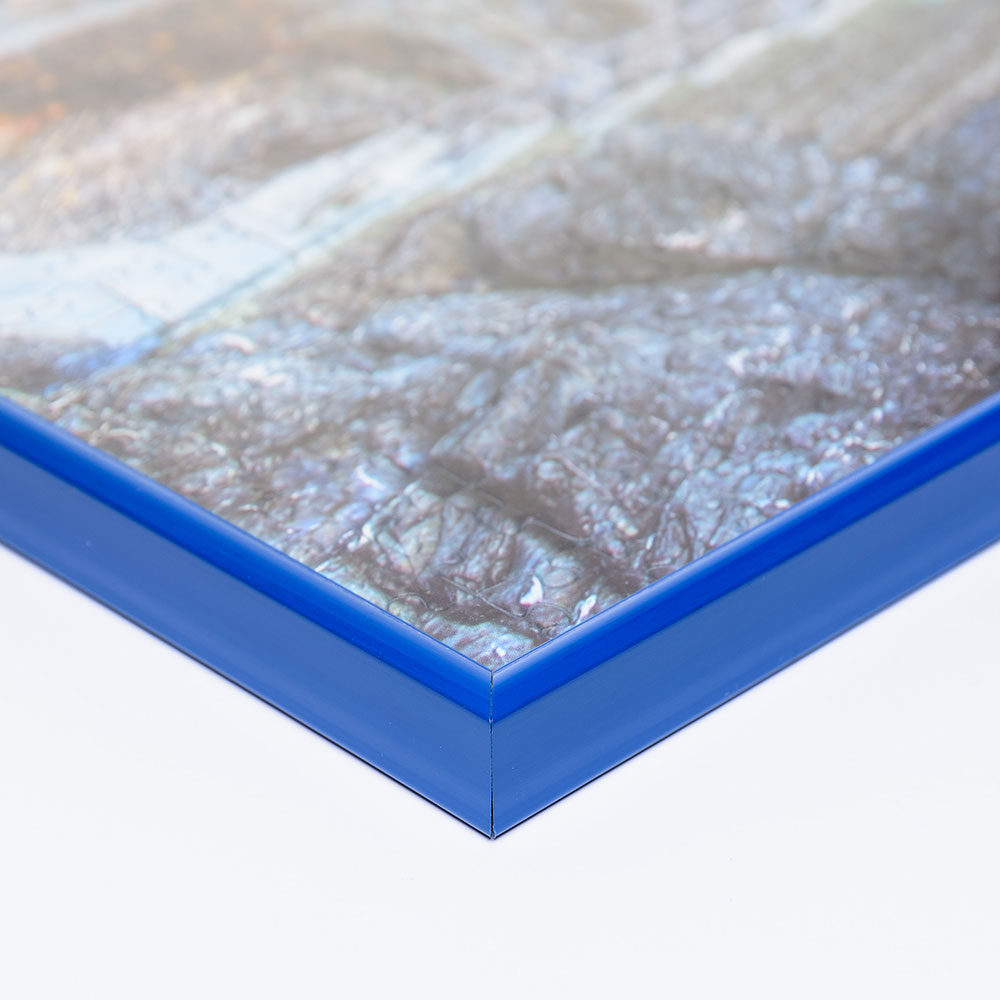 Plast-pusselram för 1000 delar 48x68,5 cm | blå | Antireflex-Konstglas
