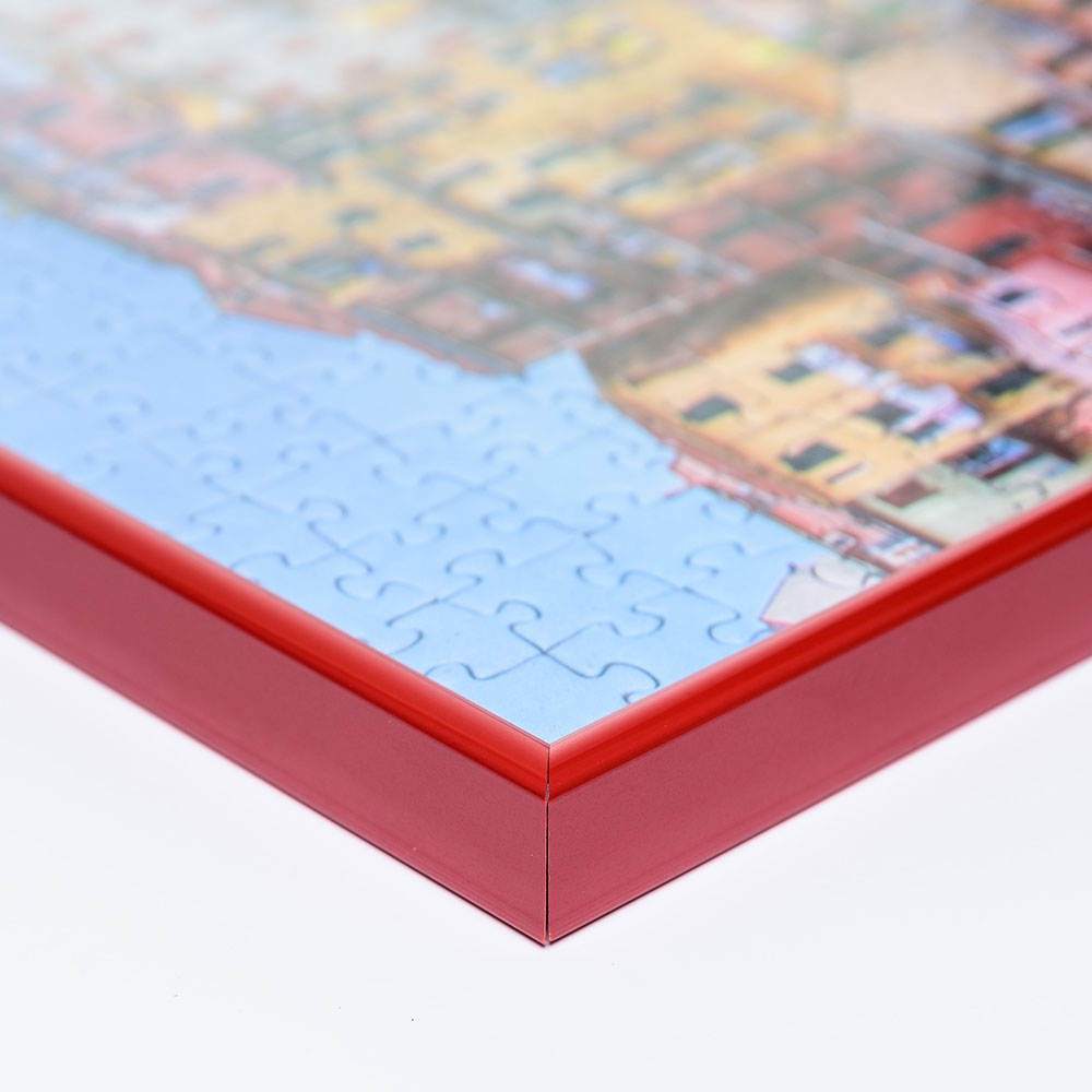 Plast-pusselram för 1000 delar 70x100 cm | röd | Antireflex-Konstglas