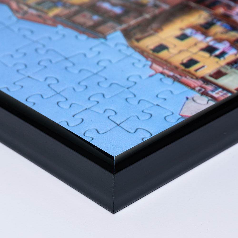 Plast-pusselram för 1500 delar 60x86 cm | svart | 1,5 mm Konstglas