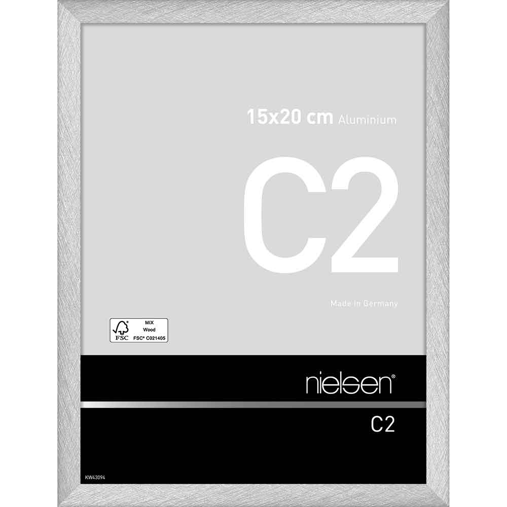 Fotoram C2 15x20 cm | Reflex silver | Standardglas
