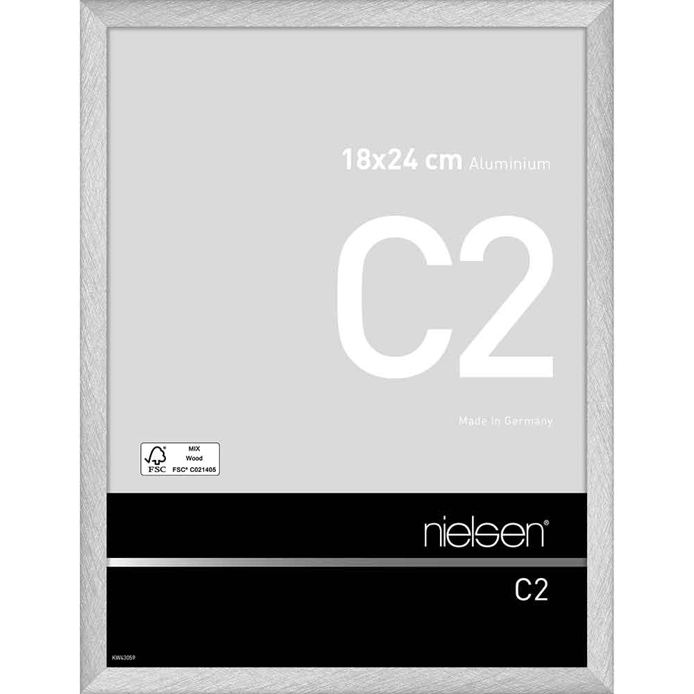 Fotoram C2 18x24 cm | Reflex silver | Standardglas